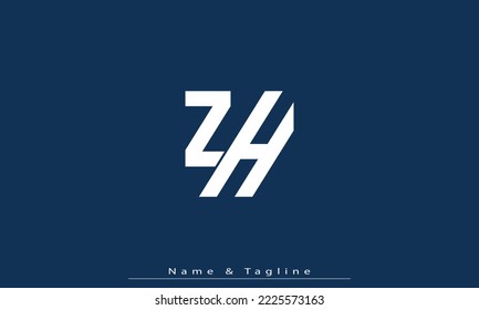 Alphabet letters Initials Monogram logo ZH , HZ