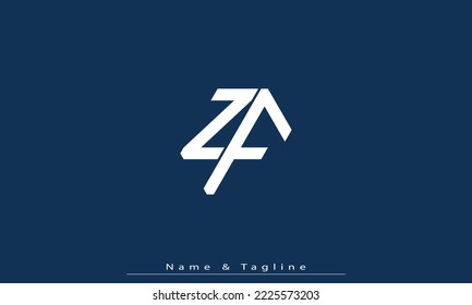 Alphabet letters Initials Monogram logo ZF , FZ