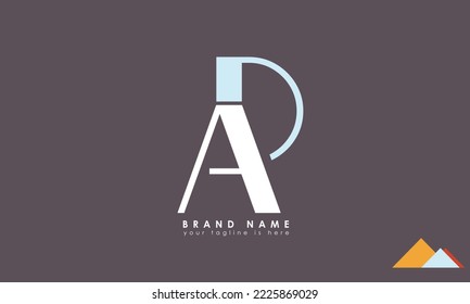 Alphabet letters Initials Monogram logo DA, AD, D and A