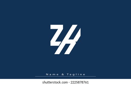 Alphabet letters Initial Monogram Logo ZK, KZ