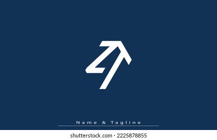 Alphabet letters Initial Monogram logo ZT, TZ