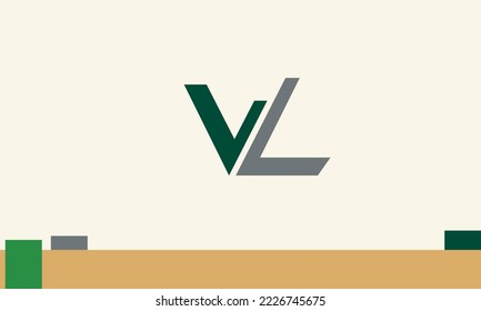 Alphabet letters Initials Monogram logo VL, LV, V and L
