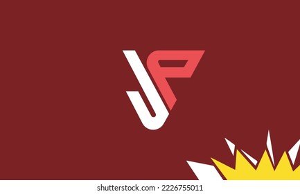 Alphabet letters Initials Monogram logo JP, PJ, J and P
