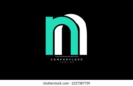 Alphabet letters Initials Monogram logo NN,NN  INITIAL,NN  letter