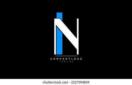 Alphabet letters Initials Monogram logo IN,IN  INITIAL,IN  letter