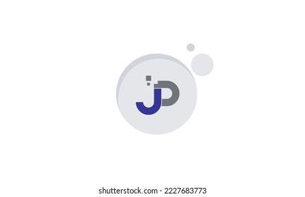 Letras alfabéticas Iniciales Logotipo Monograma JP, PJ, J y P