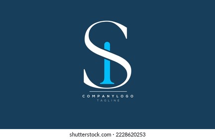 Alphabet letters Initial Monogram Logo SI,IS INITIAL,SI-Brief