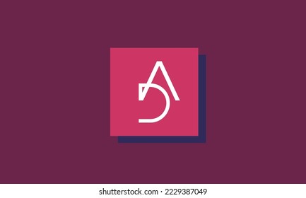 Alphabet letters Initials Monogram logo DA, AD, D and A