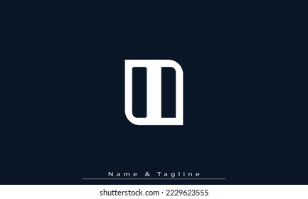 Alphabet letters Initial Monogram Logo ND, DN