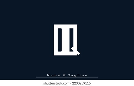 Alphabet letters Initials Monogram logo OQ , QO