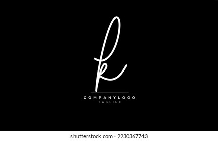 Alphabet letters Initials Monogram logo PK, PK INITIAL, PK letter
