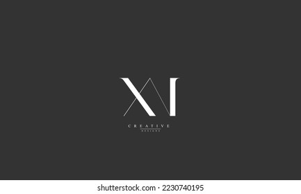 Alphabet letters Initials Monogram logo XN NX X N