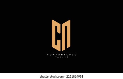 Alphabet letters Initials Monogram logo CN, CN INITIAL, CN letter