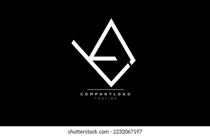 Letras alfabéticas Iniciales Logotipo de monograma AV, AV INITIAL, AV, VA