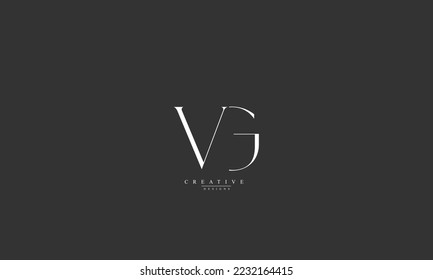 Alphabet letters Initials Monogram logo VG GV V G