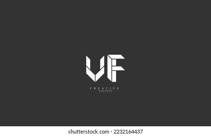 Alphabet letters Initials Monogram logo VF FV V F