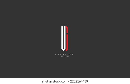 Alphabet letters Initial Monogram Logo VC CV V C