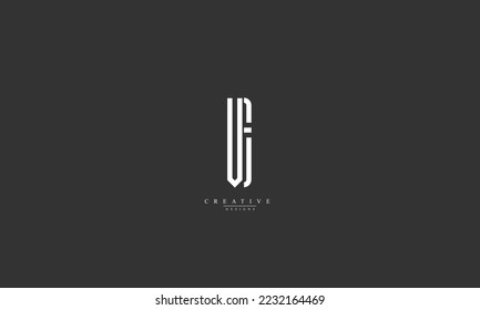 Alphabet letters Initials Monogram logo VE EV V E