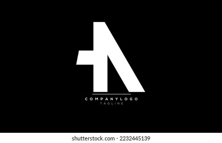 Alphabet letters Initial Monogram Logo TA, TA INITIAL, TA Letter