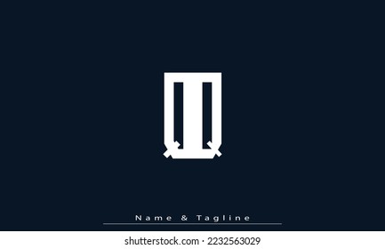 Alphabet letters Initials Monogram logo QQ 