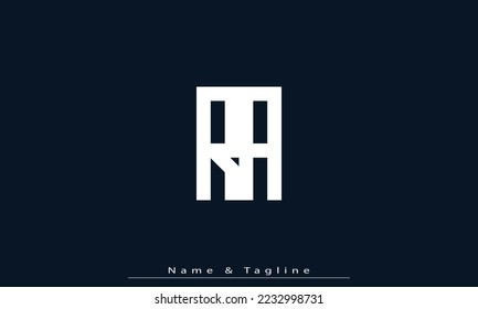 Alphabet letters Initials Monogram logo RA , AR