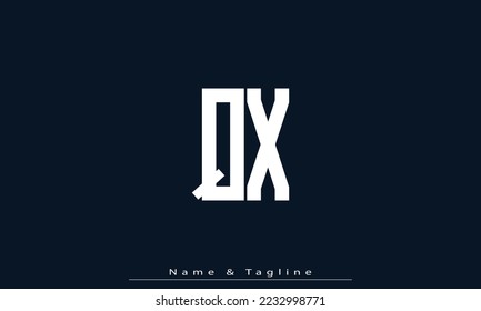 Alphabet letters Initials Monogram logo QX , XQ