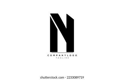 Alphabet letters Initials Monogram logo NY, NY INITIAL, NY letter