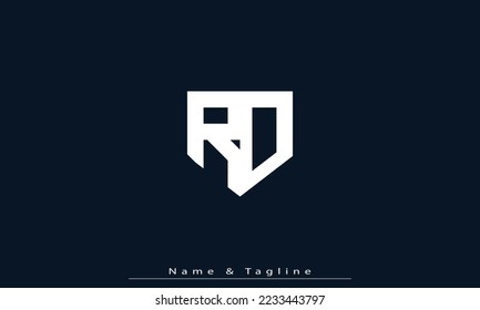 Alphabet letters Initials Monogram logo RD , DR