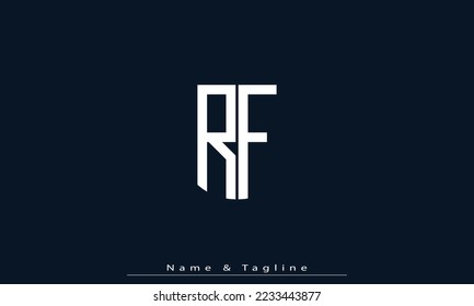 Alphabet letters Initial Monogram logo RF , FR