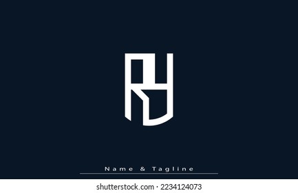 Alphabet letters Initials Monogram logo RY , YR