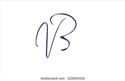 Alphabet letters Initial Monogram Logo VB, VB INITIAL, VB-Brief