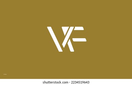 Alphabet letters Initials Monogram logo VF, FV, V and F