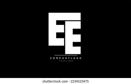 Alphabet letters Initial Monogram logo EE, EE INITIAL, EE Letter