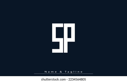 Alphabet letters Initials Monogram logo SP , PS