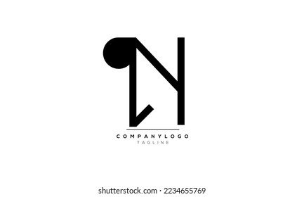 Alphabet letters Initials Monogram logo QN,QN  INITIAL,QN  letter