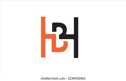 Alphabet letters Initials Monogram logo HB, HB INITIAL, HB letter