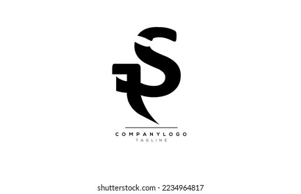 Alphabet letters Initials Monogram logo FS, FS INITIAL, FS letter