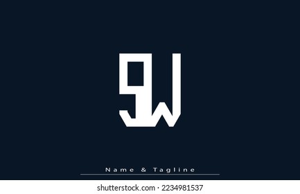 Letras alfabéticas Iniciales logotipo de monograma SW , WS