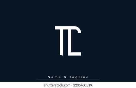 Letras alfabéticas Iniciales Monograma TC , CT