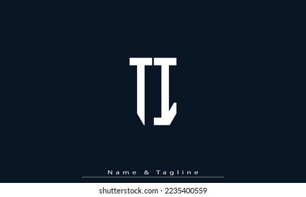 Alphabet letters Initials Monogram logo TI , IT