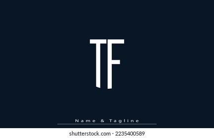 Alphabet letters Initials Monogram logo TF , FT