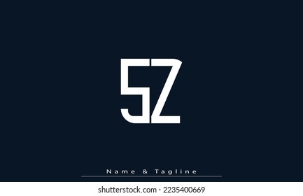 Alphabet letters Initials Monogram logo SZ , ZS