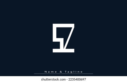 Alphabet letters Initials Monogram logo SZ , ZS