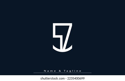 Alphabet letters Initials Monogram logo SZ , ZS