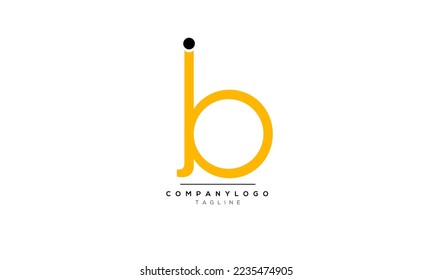 Alphabet letters Initial Monogram Logo JB, JB INITIAL, JB-Brief