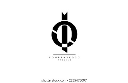Alphabet letters Initials Monogram logo OI,OI  INITIAL,OI  letter