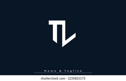 Alphabet letters Initials Monogram logo TL , LT