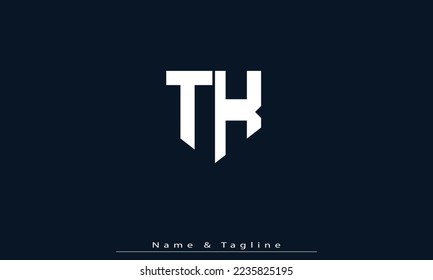 Alphabet letters Initials Monogram logo TK , KT