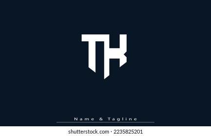 Letras alfabéticas Iniciales Monograma TK , KT
