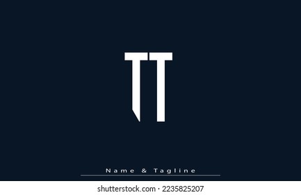 Alphabet letters Initials Monogram logo TT 